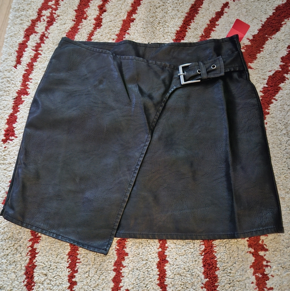Pleather skirt